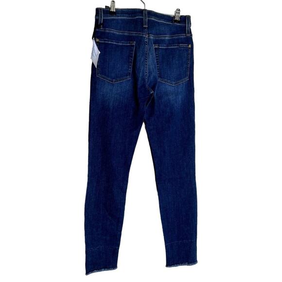 7 For All Mankind Ankle Gwenevere Jeans Women 23 x 32 Denim 5 Pocket High Waist - Picture 2 of 15
